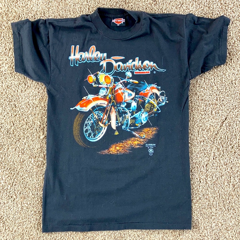 Vintage Harley Davidson tee C 1989
